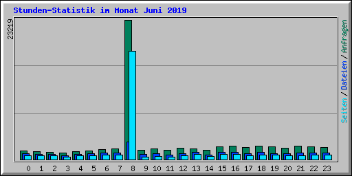Stunden-Statistik im Monat Juni 2019