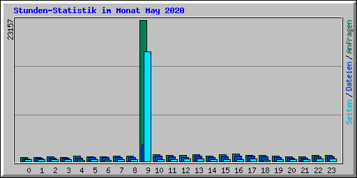 Stunden-Statistik im Monat May 2020