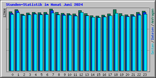 Stunden-Statistik im Monat Juni 2024